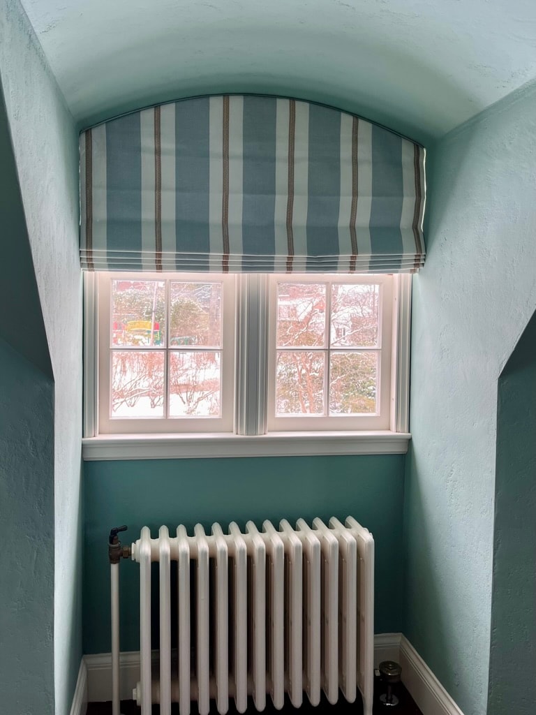 Custom cornice and shade installation
